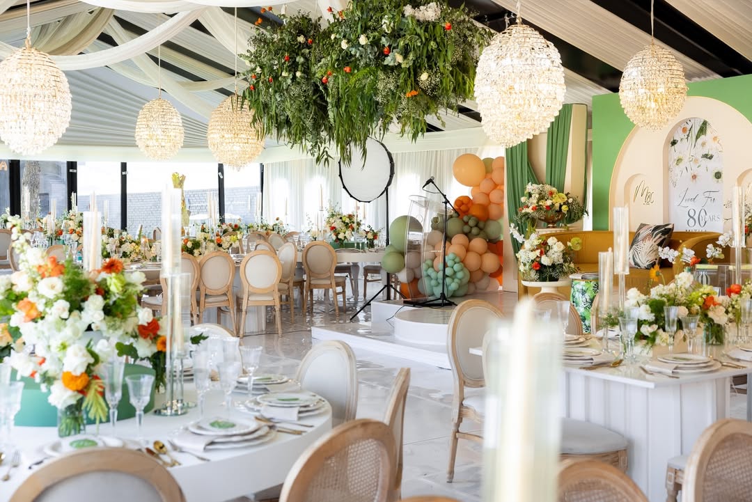 Garden receptions after dark — light, foliage, and air